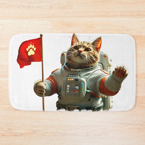 Item preview, Astronaut Cat Floating in Space designed and sold by Pixelzo.