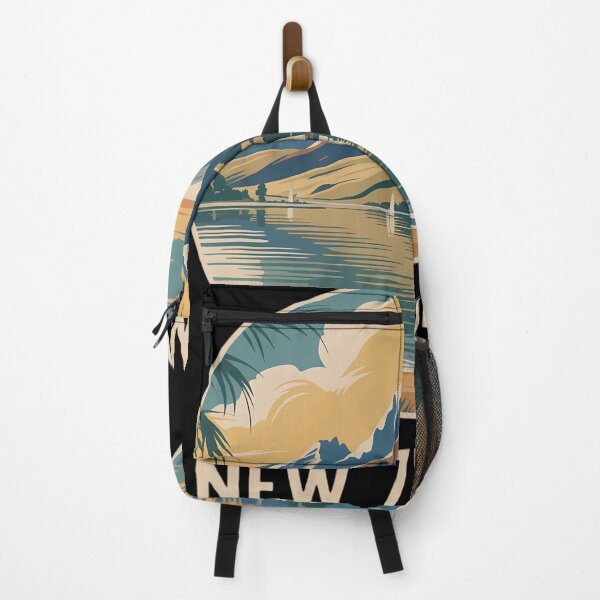 Item preview, New Zealand scenery Art Deco designed and sold by blueyeeti.