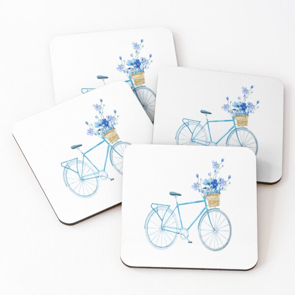 Item preview, Bluer than Blue Collection - Blue Bike with blue flowers designed and sold by Dailywalker22.