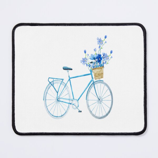 Item preview, Bluer than Blue Collection - Blue Bike with blue flowers designed and sold by Dailywalker22.