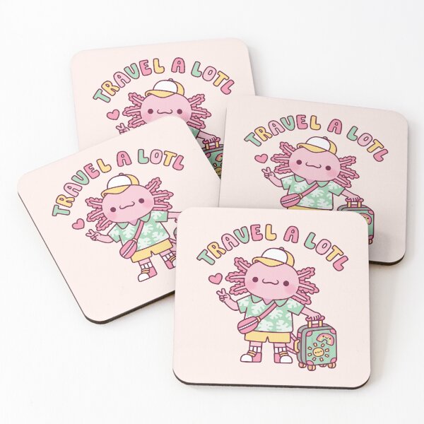 Item preview, Cute Travel A Lotl Axolotl With Luggage Funny Pun designed and sold by rustydoodle.