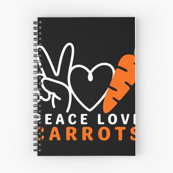 Item preview, Peace Love Carrots Fresh Carrot Vegetable Lover Vegan designed and sold by blueyeeti.