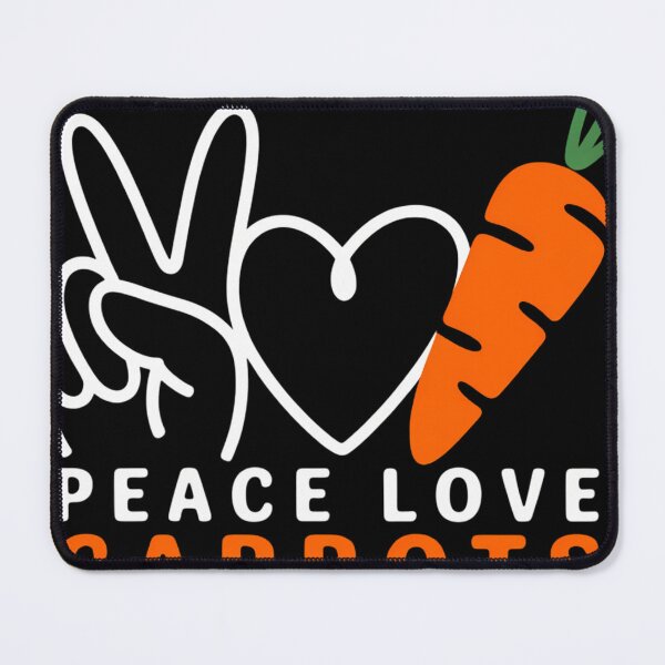 Item preview, Peace Love Carrots Fresh Carrot Vegetable Lover Vegan designed and sold by blueyeeti.
