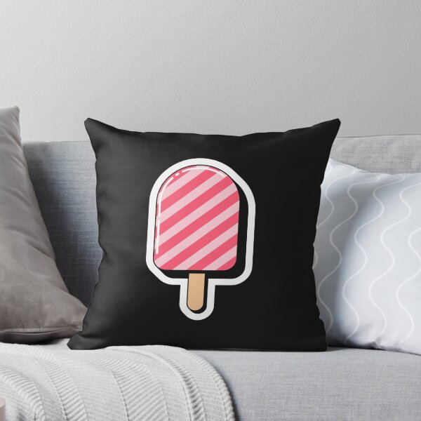 Item preview, Pink popsicle with striped pattern, pop art designed and sold by artskill2k17.