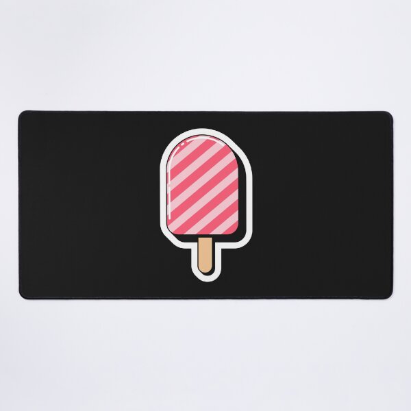 Item preview, Pink popsicle with striped pattern, pop art designed and sold by artskill2k17.