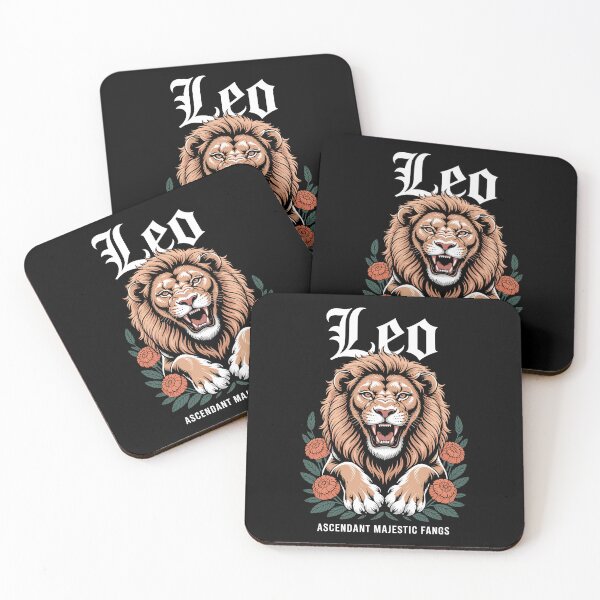 Item preview, Leo Zodiac Art – Fierce Lion with Bold Flowers for Astrology Enthusiasts designed and sold by Serbin.