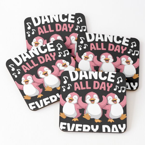 Item preview, Pink Penguins Dancing Fun Dance All Day Every Day designed and sold by blueyeeti.