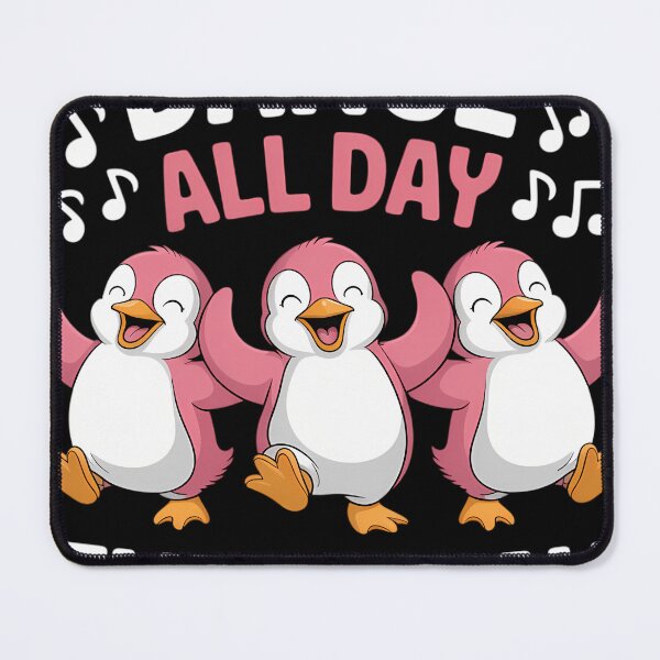 Item preview, Pink Penguins Dancing Fun Dance All Day Every Day designed and sold by blueyeeti.