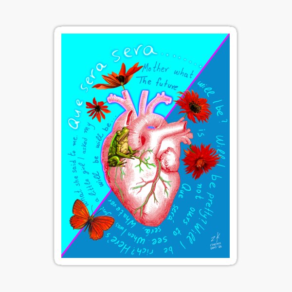 Item preview, Anatomy Heart Red Flowers Frog designed and sold by ZoiKontouArt.