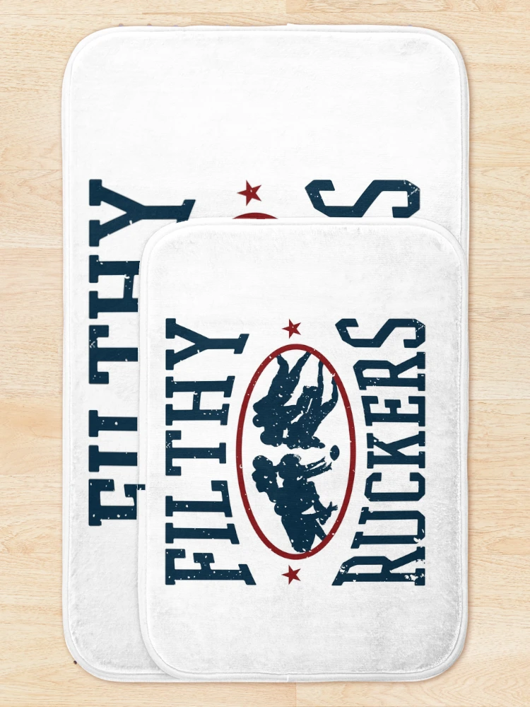 Thumbnail 5 of 6, Bath Mat, Funny Rugby Filthy Ruckers designed and sold by jaygo.
