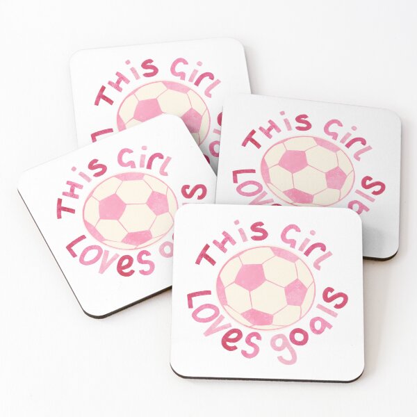 Item preview, This girl loves goals football sticker designed and sold by SJAPhoto.