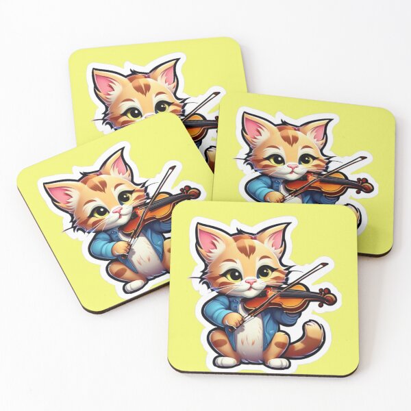 Item preview, Cat and Violin designed and sold by DesignPrePress.
