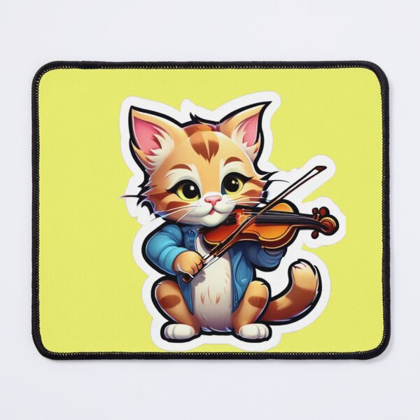 Item preview, Cat and Violin designed and sold by DesignPrePress.