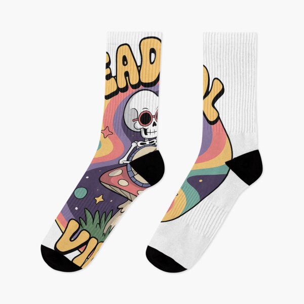 Item preview, Dead Cool Vibes Skeleton Banjo Mushroom Graphic Tee Funny Music Skull Illustration designed and sold by PixelMuse2024.