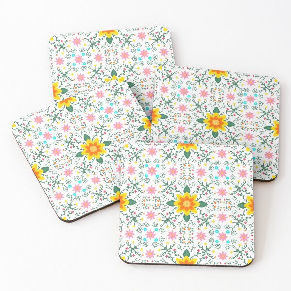 Item preview, Bright Folk Garden – Hand-Drawn Floral Pattern designed and sold by raphicha365.