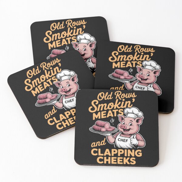 Item preview, Old Rows Smokin Meats And Clapping Cheeks Funny BBQ designed and sold by CookWorldLaughs.