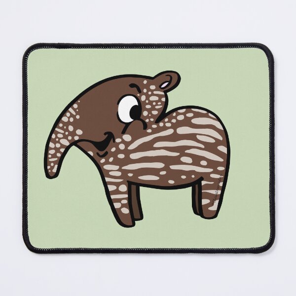 Item preview, Tapir Cartoon: Jungle Lover Design designed and sold by Claustronautas.