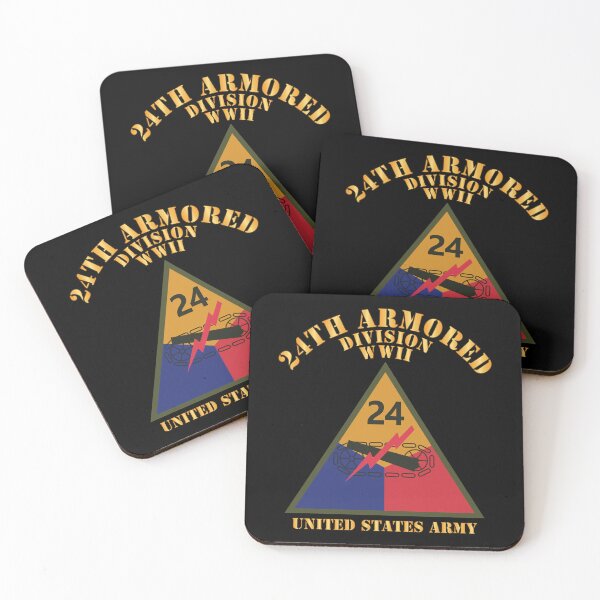 Item preview, Army - SSI - 24th Armored Division - WWII - US Army X 300 designed and sold by Military Insignia Products.
