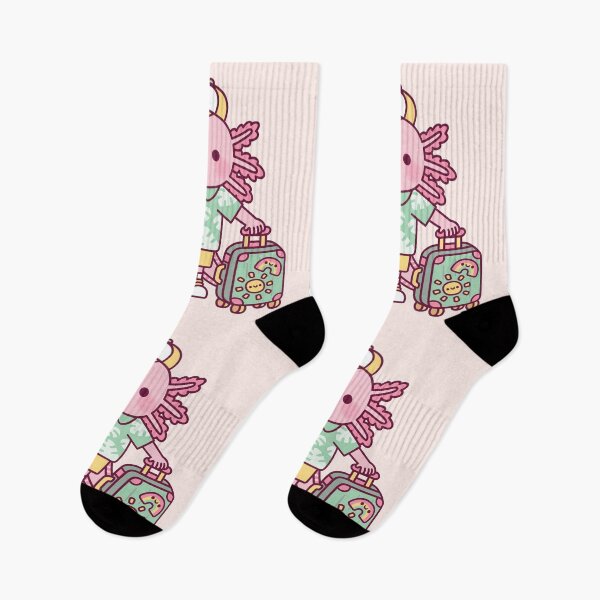 Item preview, Cute Axolotl With Suitcase On Vacation  designed and sold by rustydoodle.