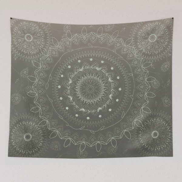 Item preview, Grey and White Mandala  designed and sold by Artangible.