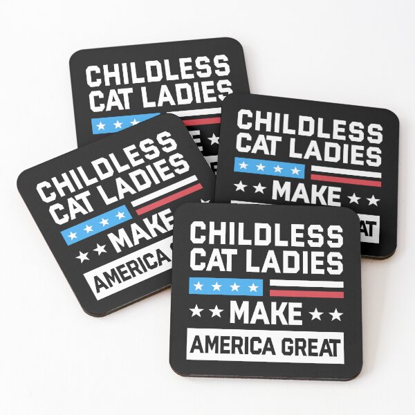 Item preview, Childless Cat Ladies Make America Great Patriotic designed and sold by electrovista.