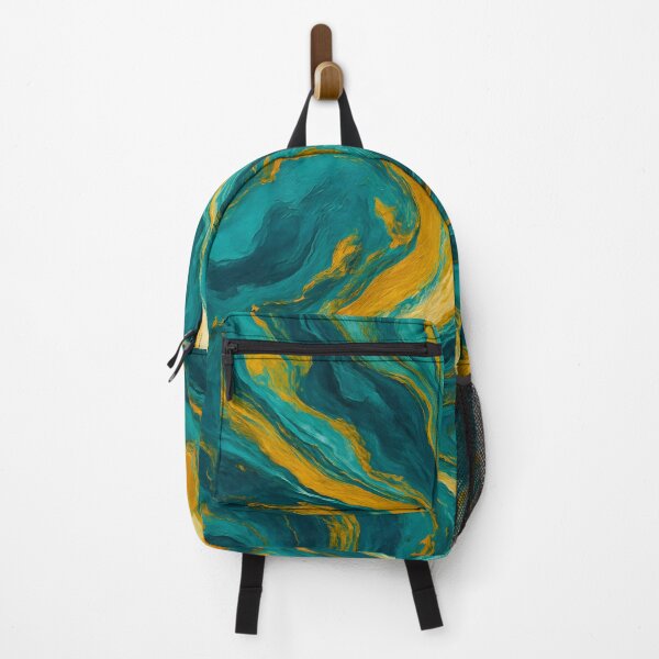 Item preview, Golden Teal Swirls in Motion designed and sold by suraajm20.