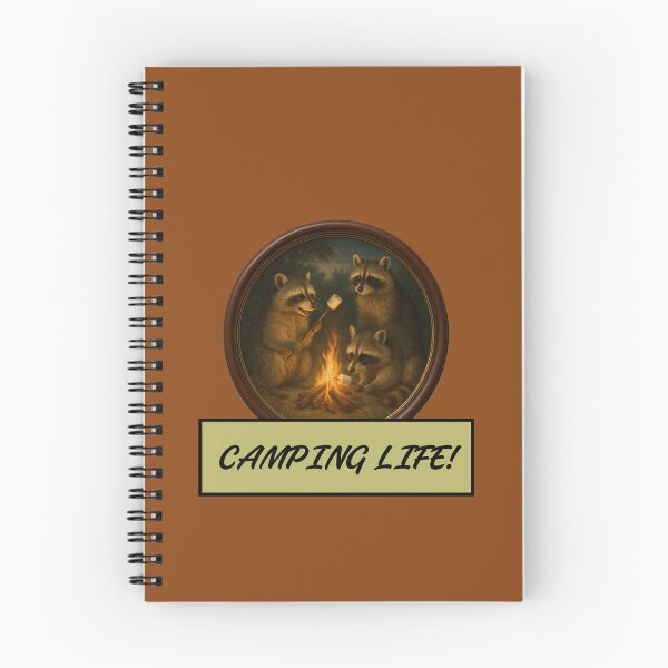 Item preview, Camping Life! Raccoons designed and sold by SIpublishing.