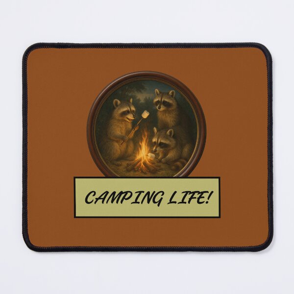 Item preview, Camping Life! Raccoons designed and sold by SIpublishing.