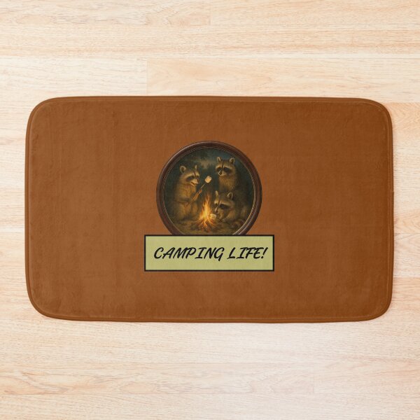 Item preview, Camping Life! Raccoons designed and sold by SIpublishing.