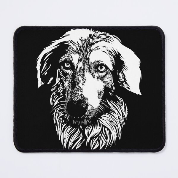Item preview, Borzoi Dog in Black and White designed and sold by TurtleDojo.