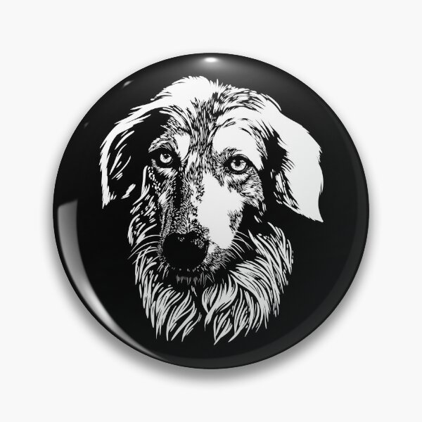Item preview, Borzoi Dog in Black and White designed and sold by TurtleDojo.