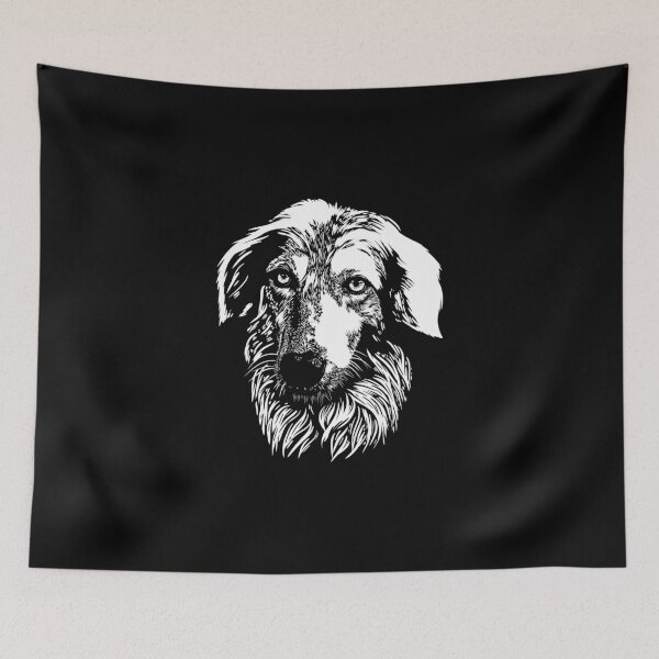 Item preview, Borzoi Dog in Black and White designed and sold by TurtleDojo.