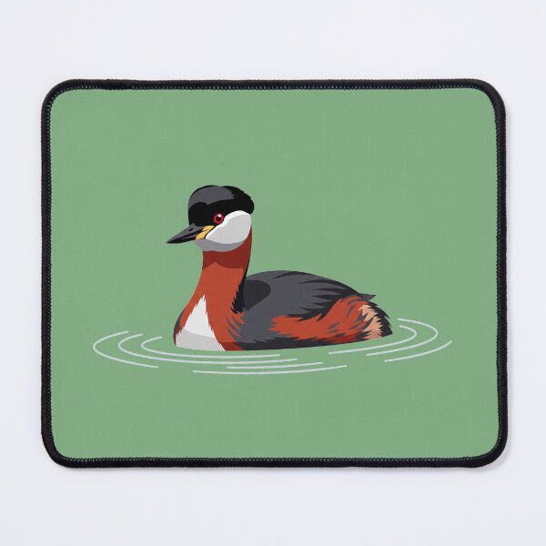 Item preview, The Red-necked Grebe - Minimalist Grebe Art designed and sold by TheArtEngineer.