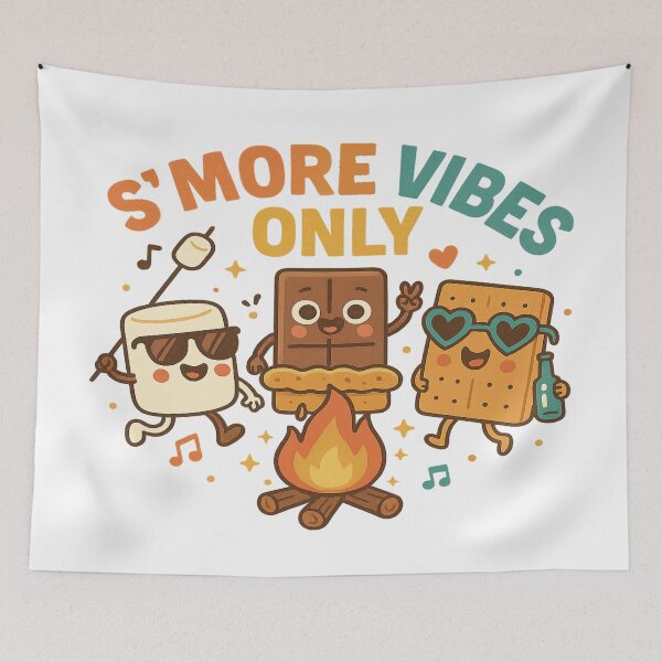 Item preview, S’more Vibes Only – A Sweet Summer Camping Adventure designed and sold by Rajasekar.