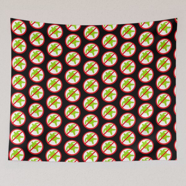Item preview, No Turtle Forbidden Zone Attention Sign Against Funny designed and sold by shirt-o-mat.