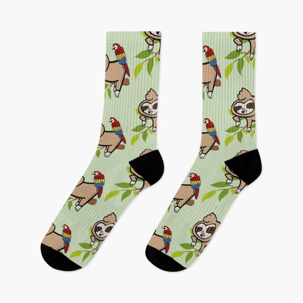Item preview, Sloth and Scarlet Macaw: Jungle Scene designed and sold by Claustronautas.
