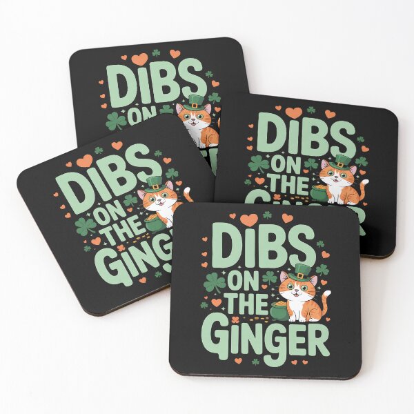 Item preview, Dibs on the Ginger Cute Saint Patrick's Day Cat Lover Irish designed and sold by BakeryDozen.