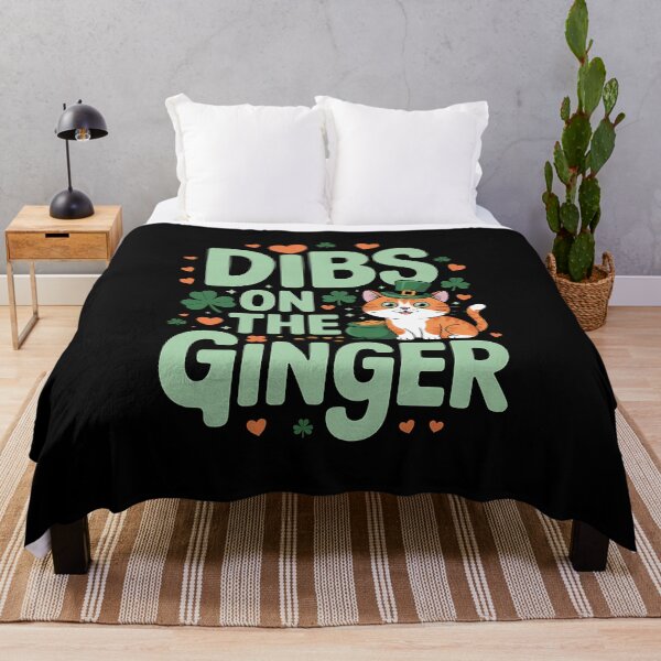 Item preview, Dibs on the Ginger Cute Saint Patrick's Day Cat Lover Irish designed and sold by BakeryDozen.