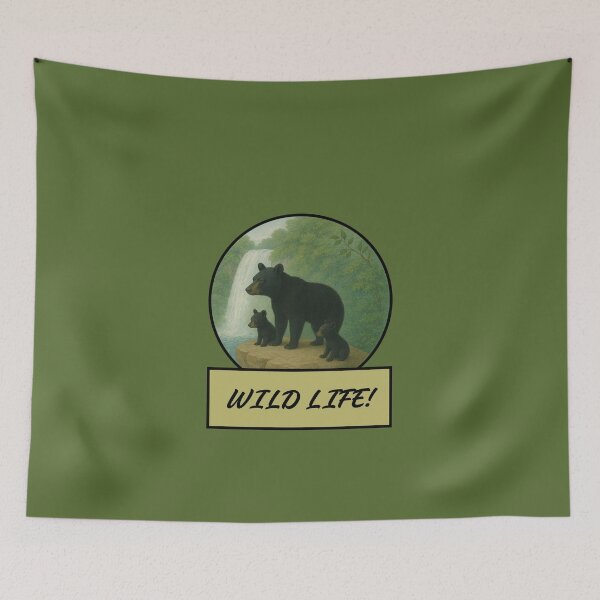 Item preview, Wild Life! Black Bear And Cubs designed and sold by SIpublishing.