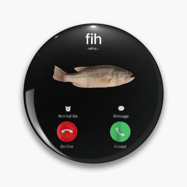 Item preview, Fih Calling Remind me Message Decline Accept Phone Call Fish designed and sold by Alluka Brand.