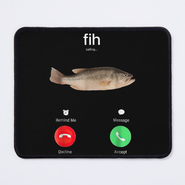 Item preview, Fih Calling Remind me Message Decline Accept Phone Call Fish designed and sold by Alluka Brand.