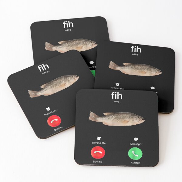 Item preview, Fih Calling Remind me Message Decline Accept Phone Call Fish designed and sold by Alluka Brand.