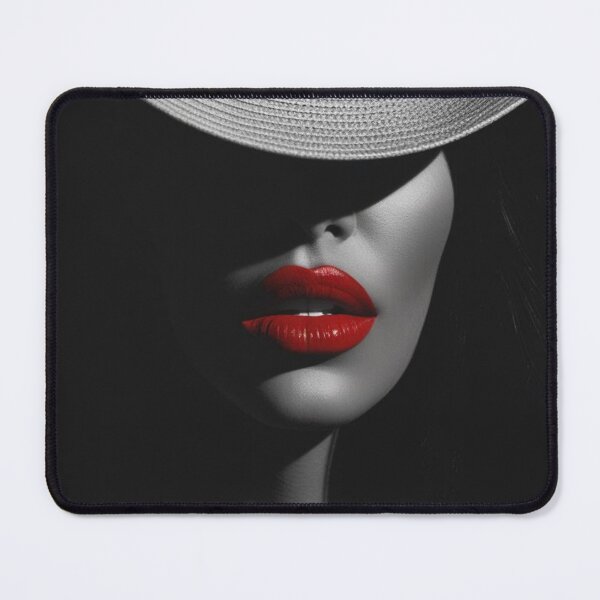 Item preview, Red Lips and Shadows designed and sold by SmyrnaArtGalery.