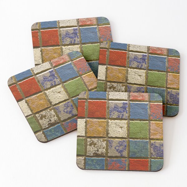 Item preview, Colorful Textured Tile Pattern designed and sold by KarenVarr.