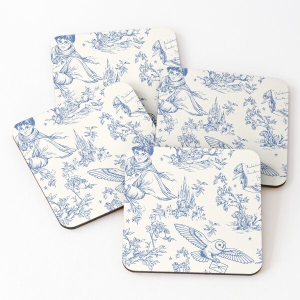 Item preview, Wizarding World Pattern - Young Wizard and Owl Toile de Jouy designed and sold by PricklyBearArt.
