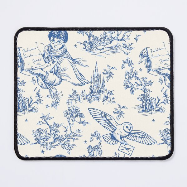 Item preview, Wizarding World Pattern - Young Wizard and Owl Toile de Jouy designed and sold by PricklyBearArt.