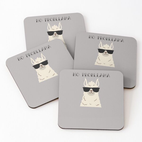 Item preview, No Probllama – Cool Llama with Shades designed and sold by KissellArt.
