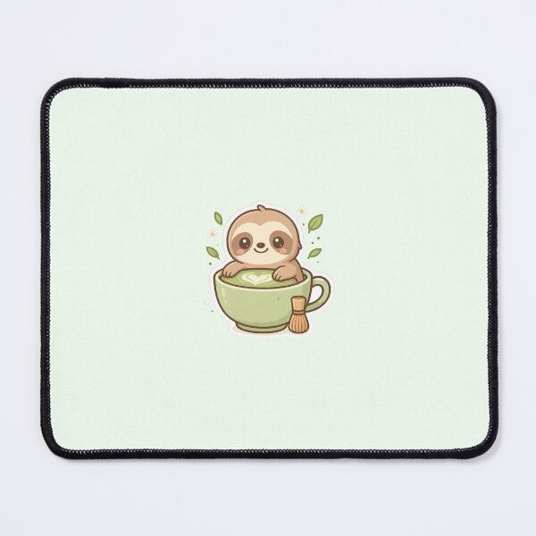 Item preview, Cute Baby Sloth Loves Matcha designed and sold by CSidea.