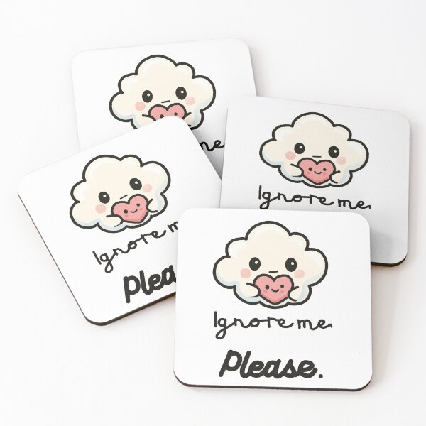 Item preview, Ignore me please sarcastic moody introvert cloud cartoon designed and sold by MeiAndMatcha.