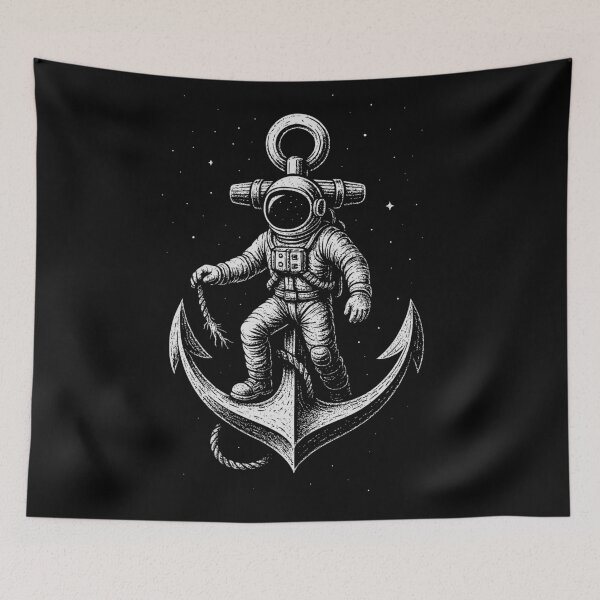 Item preview, Anchored Space Astronaut designed and sold by secondanchor.